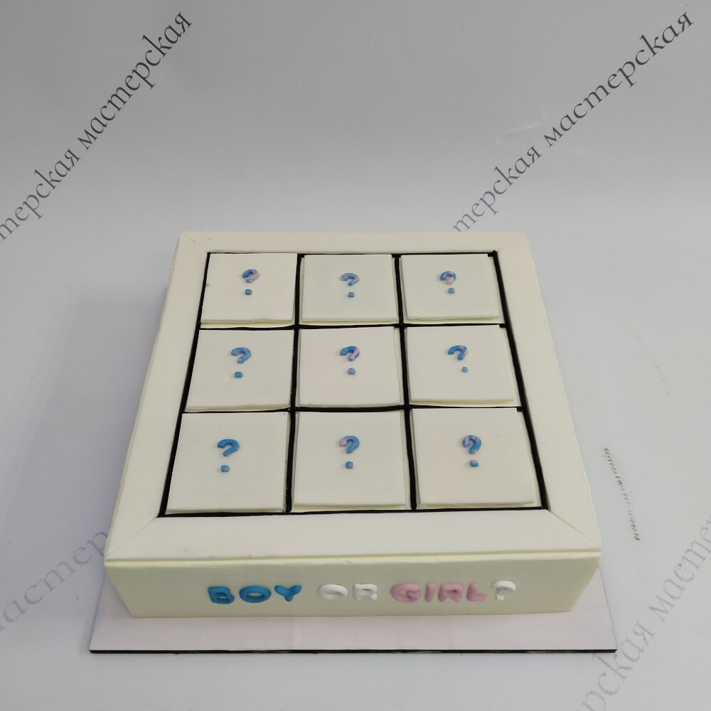 Торт Boy or Girl для гендер-пати - 5434 на заказ в Москве, купить 3кг за 10200.00 ₽