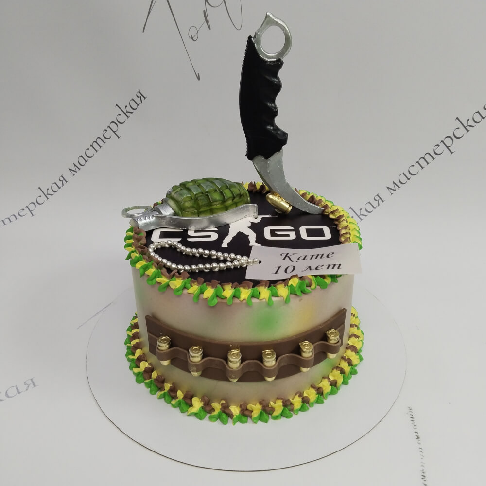 Торт CS:GO на 10 лет - 5125 на заказ в Москве, купить 2кг за 8000.00 ₽