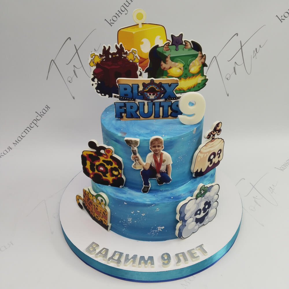 Торт Blox Fruits на 9 лет - 5384 на заказ в Москве, купить 5кг за 13000.00 ₽