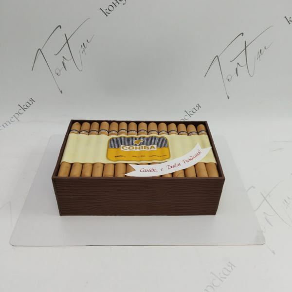 Торт сигары Cohiba для начальника - 1039 на заказ в Москве, купить 2.5кг за 8400.00 ₽
